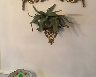 Some Vintage wall hangings in dining room.