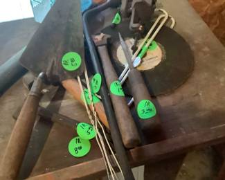 Just a few of the tools in work shed.