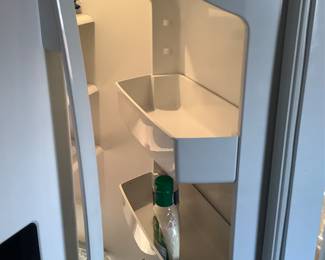 Showing some of the shelves in refrigerator.