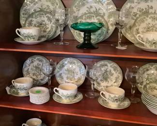 More of the Wedgewood China in China cabinet.