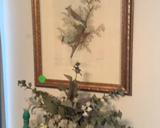 Beautiful art with birds. One of two.