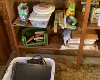 More tools and items in wood shop.