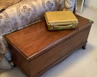 The cedar chest with cedar insert.