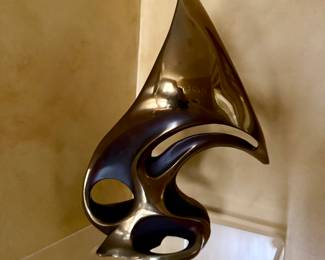 Bob Bennett bronze abstract figure 