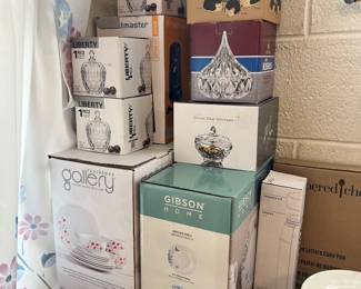 Glass Candy Dishes (still in original boxes)