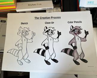 Orville Comic Character Illustration Prints