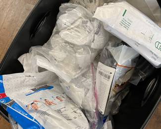 CPAP machine face masks and tubes