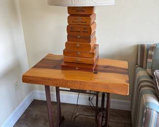 End table and Cigar Lamp