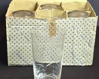 Sasaki Glass Co. Thistles Tumblers Set