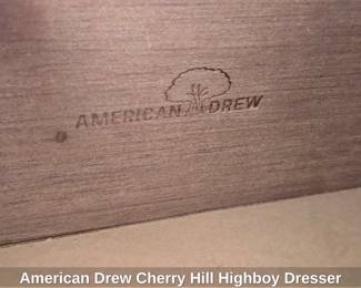 American Drew Cherry Hill Highboy Dresser