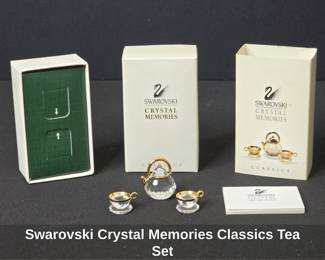 Swarovski Crystal Memories Classics Tea Set