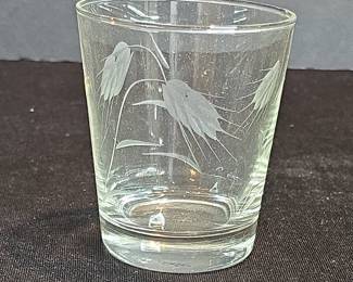 Sasaki Wheat Etched Crystal Glassware
