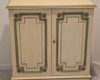 Vintage Italian Neoclassical Painted Cabinet