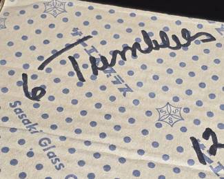 Sasaki Glass Co. Thistles Tumblers Set