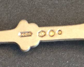 Sterling Silver Spoon with Clogs and English Hallmarks