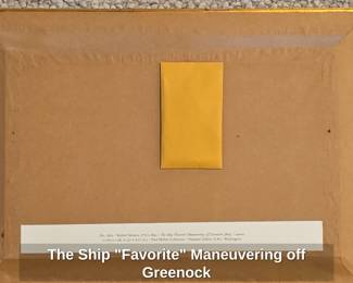 The Ship Favorite Maneuvering off Greenock