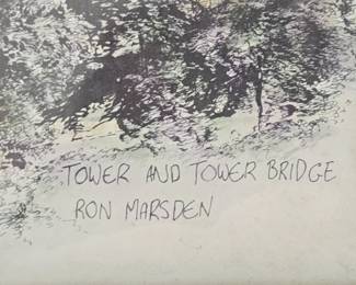 Tower and Tower Bridge Print by Ron Marsden