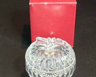 Gorham Althea Cut Full Lead Crystal Apple Candy Dish