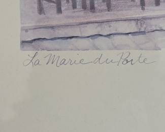 La Marie du Porte Lithograph Print by Barbara Wilson