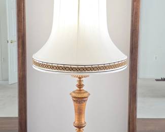 Giltwood and Marble Table Lamp