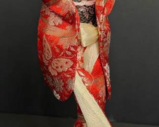 Vintage Nishi Co. Japanese Geisha Rotating Music Box