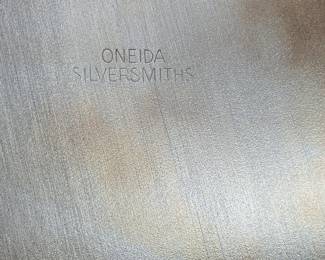 Oneida Silversmiths SilverPlated Chafing Dish with Burner Stand