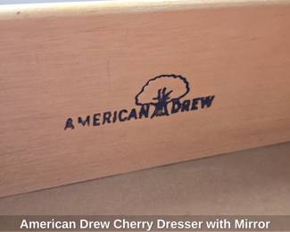 American Drew Cherry Dresser with Mirror