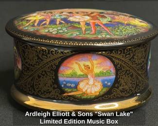 Ardleigh Elliott Sons Swan Lake Limited Edition Music Box