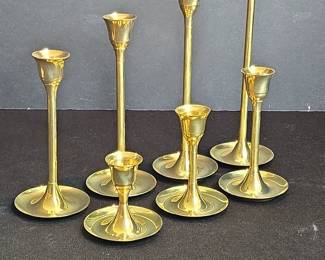 Set of Brass Candlesticks