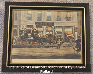 The Duke of Beaufort Coach Print by James Pollard