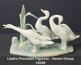 Lladro Porcelain Figurine Geese Group