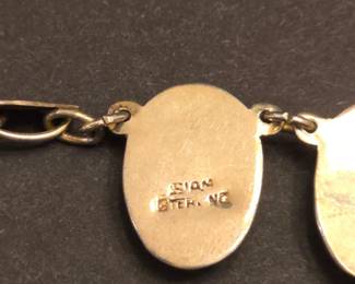 Siam Sterling Silver and Black Stone Necklace, Bracelet, and Earring Set second image