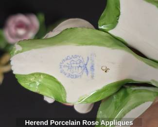 Herend Porcelain Rose Appliques