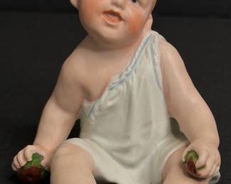 Gebruder Heubach Porcelain Piano Baby Figurine