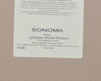 Framed Botanical Print by Elizabeth Brownd for Sonoma