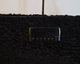 Mondani Black Faux Fur Shoulder Bag