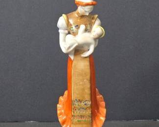 Herend Porcelain Matyo Madonna and Child Figurine