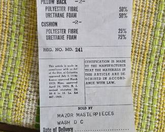 Vintage Mazor Masterpieces Plaid Sofa Sleeper