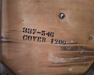 Vintage Octagonal Dining Table with Four Cane Back Chairs