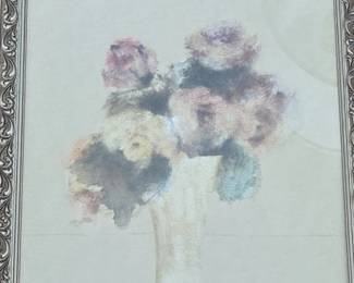 Floral Still Life Print by Cheri Blum Potted Roses III