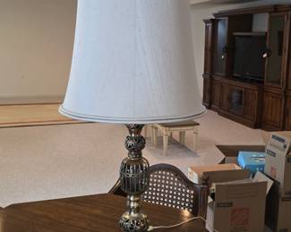 Vintage Ornate Hollywood Regency Style Table Lamp