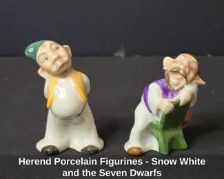 Herend Porcelain Figurines Snow White and the Seven Dwarfs