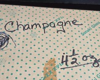 Sasaki Glass Champagne Coupe Glasses