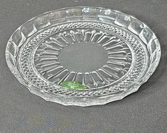 Shannon Crystal Designs of Ireland Lead Crystal Butter Dish