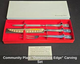 Community Plate Damascone Edge Carving Set