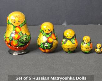 Set of Russian Matryoshka Dolls