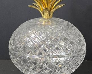 Castilian Crystal Bronze Pineapple Candy Dish