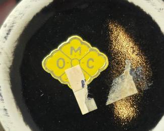 Vintage Japanese O.M.C. Porcelain Ginger Jar with Peacock and Floral Motif