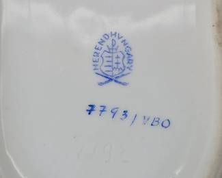 Herend Porcelain Ashtray in Queen Victoria Pattern