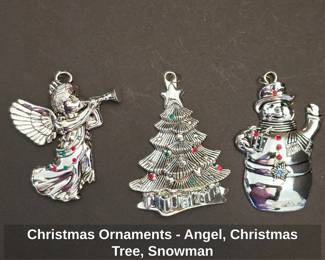 Christmas Ornaments Angel, Christmas Tree, Snowman
